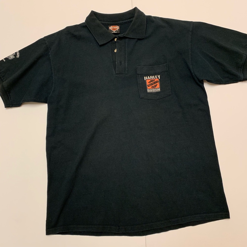 Vintage 80s Harley Davidson Polo